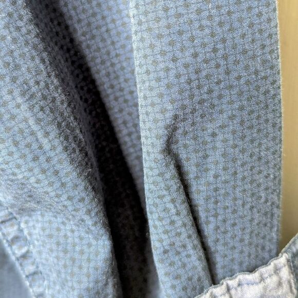 On the Road Traveler's Collection Cobalt Blue Button Down Dress Shirt size L - Picture 10 of 12